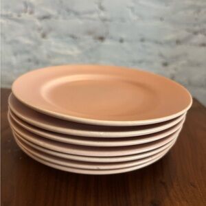 Set of 7 Franciscan Ware 6” salad plates